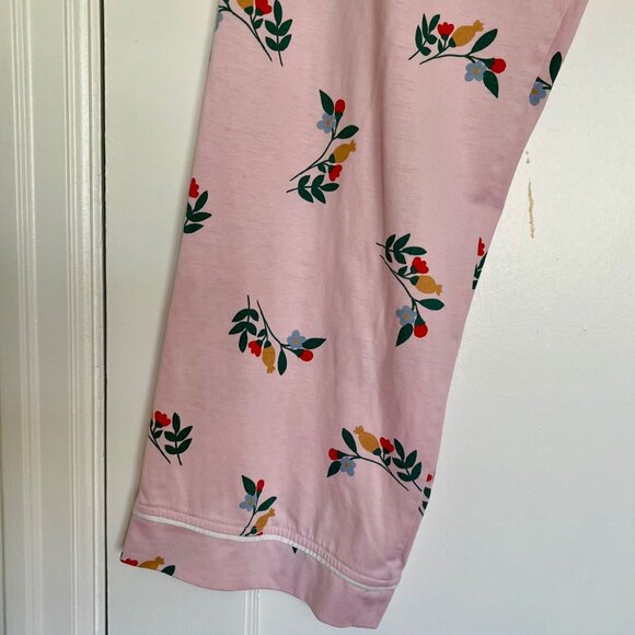 Hanna Andersson Pink Floral Pajamas | 2 Piece Set | Size S - Picture 8 of 8